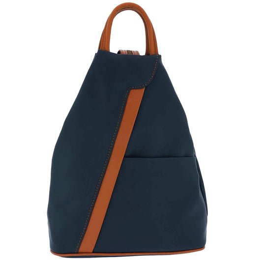Fioretta Italian Genuine Leather Top Handle Backpack Purse Shoulder Bag Handbag Rucksack For Women