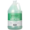 Ginger Lily Farms Club & Fitness Nourishing Body Wash, 100% Vegan & Cruelty-Free, Bath & Shower Gel for Men and Women, Aloe Vera Scent, 1 Gallon (128
