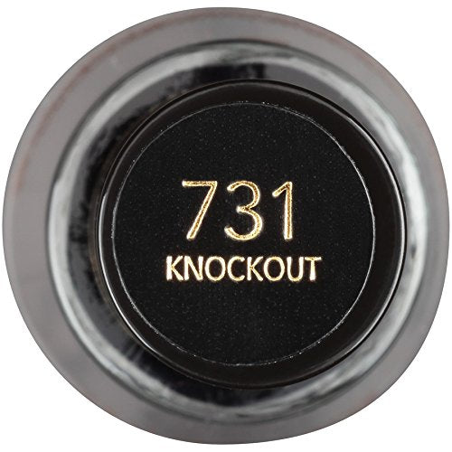 Revlon Nail Enamel, Chip Resistant Nail Polish, Glossy Shine Finish, in Black/Grey, 731 Knockout, 0.5 oz