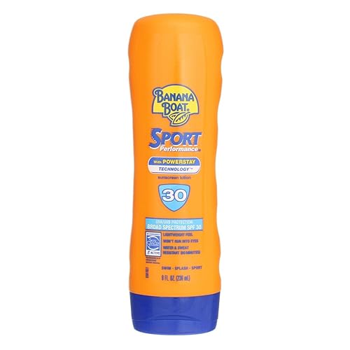Banana Boat Sport Ultra SPF 30 Sunscreen Lotion, 8oz | Banana Boat Sunscreen SPF 30 Lotion, Oxybenzone-Free, Sunblock, Water Resistant, 8oz