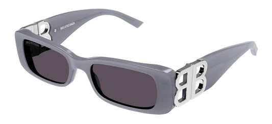 Balenciaga Grey Rectangular Ladies Sunglasses BB0096S 014 51