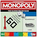 Monopoly Board Game | Classic Game with Storage Tray and Larger Tokens | Ages 8+ | 2 to 6 Players | Family Games for Kids and Adults | Kids Gifts