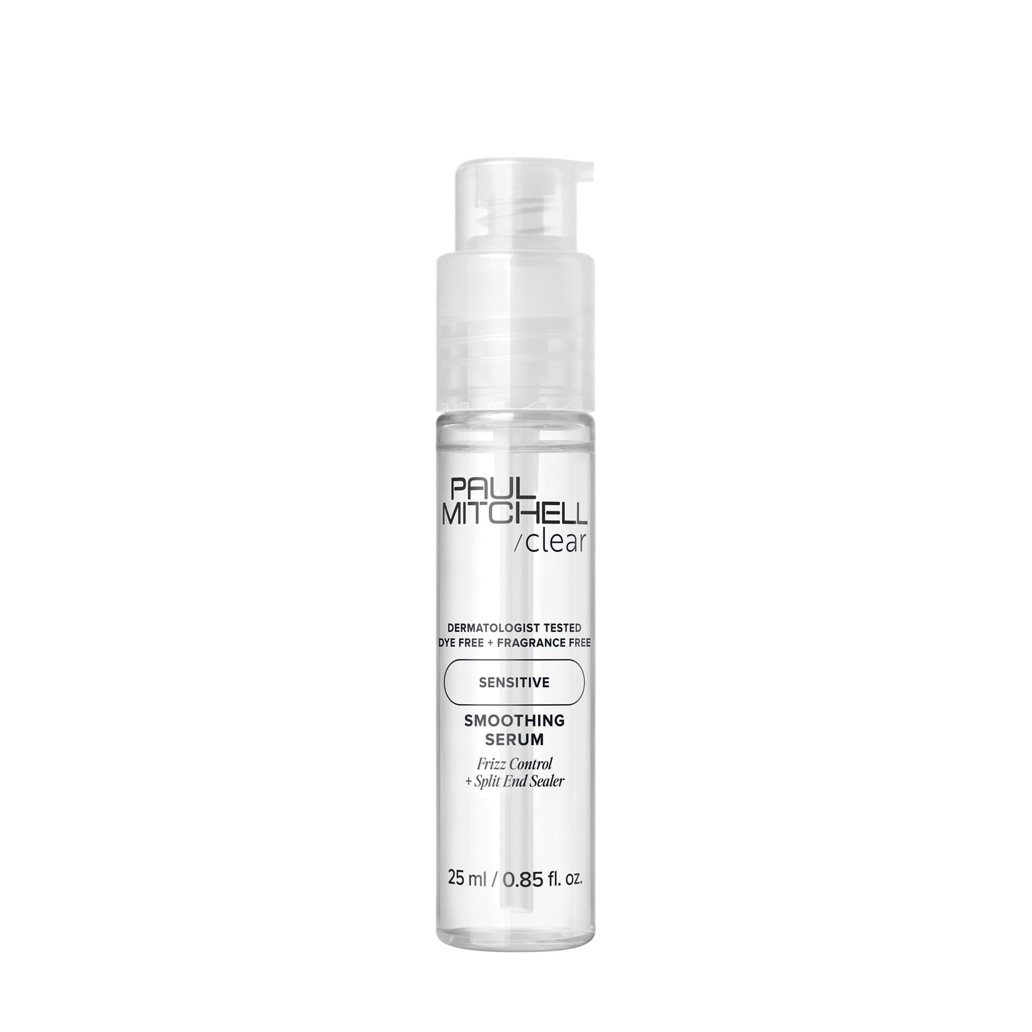 Paul Mitchell Clear Smoothing Serum, Blowout Primer, Fragrance Free, For Sensitive Scalp + Skin, 0.85 fl oz