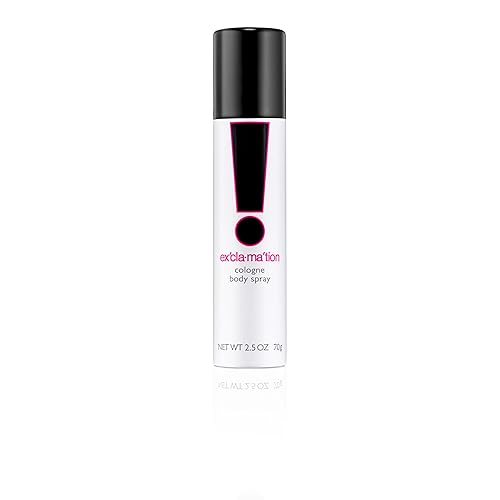 Exclamation Cologne Spray, Vegan Formula, Body Spray, Floral Scent, Spicy Kick, 2.5 Fl Oz (Pack of 1)