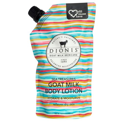 Dionis Sea Treasures Goat Milk Body Lotion Refill Pouch, 20 Fl Oz (Pack of 1)