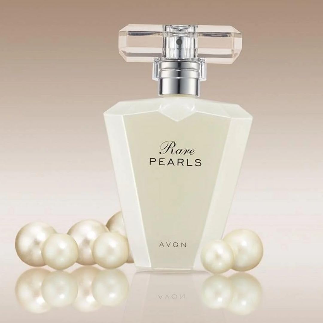 AVON Rare Pearls Eau De Parfum Spray for Women, 1.7 fl oz, Elegant Soft Floral Fragrance with Magnolia, White Pepper and Rosewood, Long Lasting
