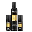 TRESemmé Extra Hold Volumizing Mousse Set - 24H Touchable Hold Hair Mousse for Volume & Sculpting - Includes Two Travel Size 2 oz Bottles + One Full
