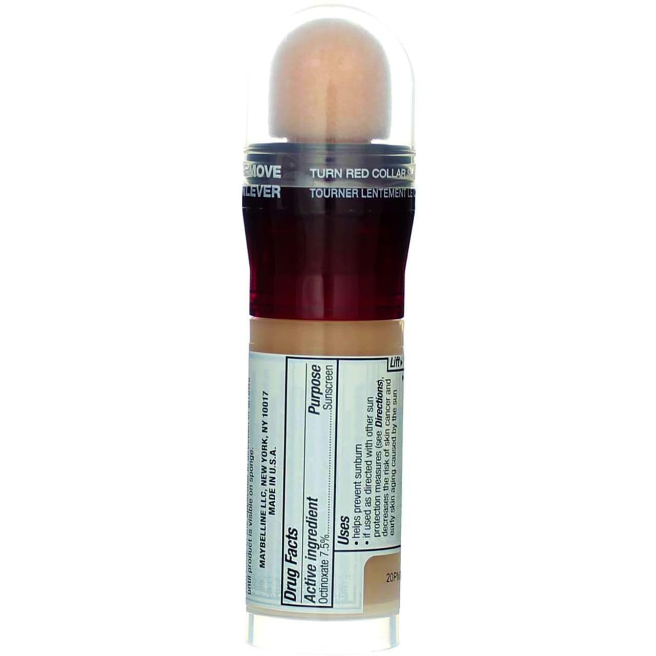 Maybelline Instant Age Rewind Eraser Treatment Makeup, Creamy Natural 200, SPF 18, 0.68 fl oz (Pack of 1)