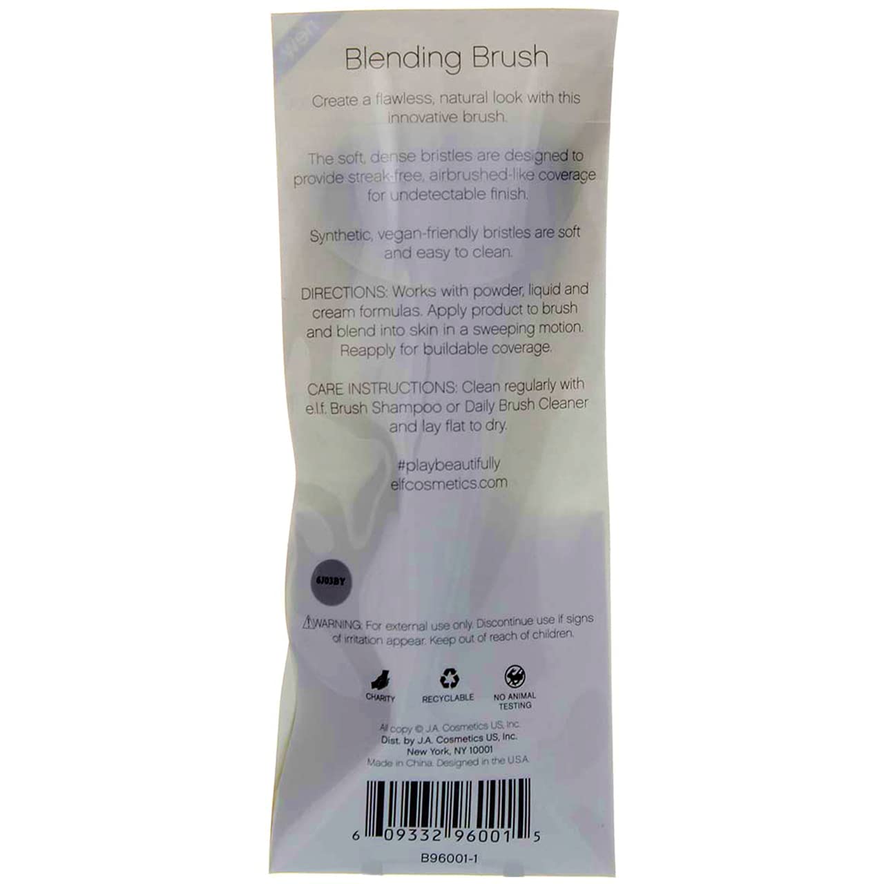 Pack of 2 e.l.f. beautifully bare Blending Brush, 960012