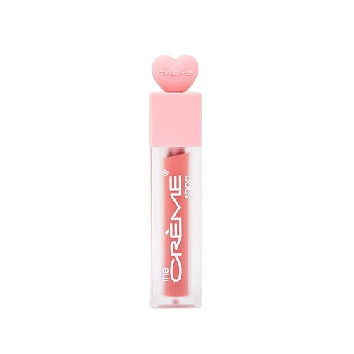 The Crème Shop Ultra-Moisturizing, 12HR+ Long-Lasting Glossy Lip Stain - Sunflower Seed Oil & Glycerin Infused for Soft, Hydrated Lips - SMITTEN