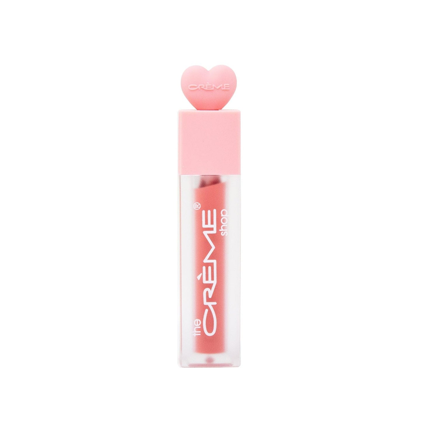 The Crème Shop Ultra-Moisturizing, 12HR+ Long-Lasting Glossy Lip Stain - Sunflower Seed Oil & Glycerin Infused for Soft, Hydrated Lips - SMITTEN