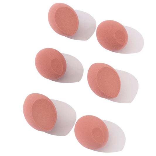 6 piece Rose Pink Makeup Sponge Set - Brush Bubble dual angled beauty sponge for blending liquid foundations, powders & creams, get a flawless blended Beauty & Personal Care brush bubble