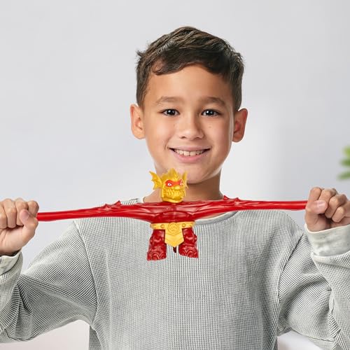 Heroes of Goo Jit Zu Stretch Strikers Blazagon – Stretchy Action Figure with Unique Goo Filling, Stretches 3X Size, Squishy Collectible Toy