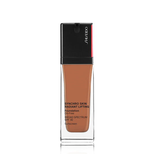Shiseido Synchro Skin Radiant Lifting Foundation SPF 30, 450 Copper - 30 mL - Medium-to-Full, Buildable Coverage - 24-HR Hydration - Transfer, Crease & Smudge Resistant - Non-Comedogenic