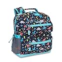Bentgo Kids Backpack - Lightweight 14” Backpack in Fun Prints for School, Travel, & Daycare, Ideal for Ages 4+, Roomy Interior, Durable & Water-Resistant Fabric, & Loop for Lunch Bag (Dinosaur)