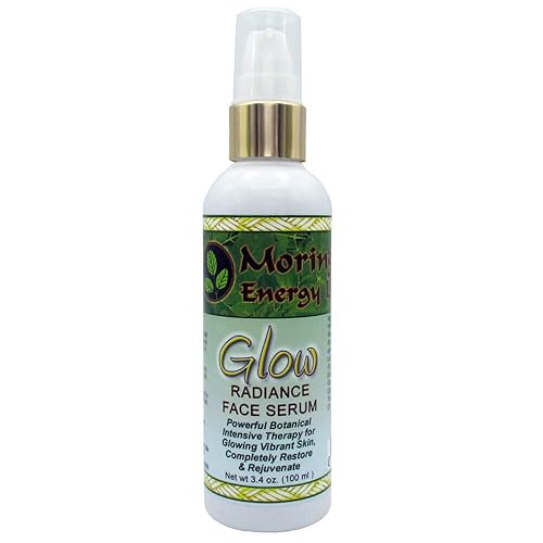 Moringa Glow Radiance Face Serum 3.4 oz by Moringa Energy Life - Moisturizer for Face & Neck, Rich in Antioxidants, Moringa oil plus 11 Essential Oils