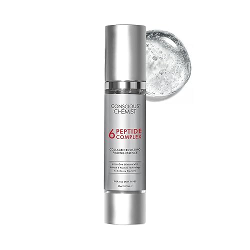 Conscious Chemist 6 Peptide Face Serum - Collagen-Boosting, Firming & Hydrating - With Niacinamide & Hyaluronic Acid - Anti-Aging Serum for Fine Lines