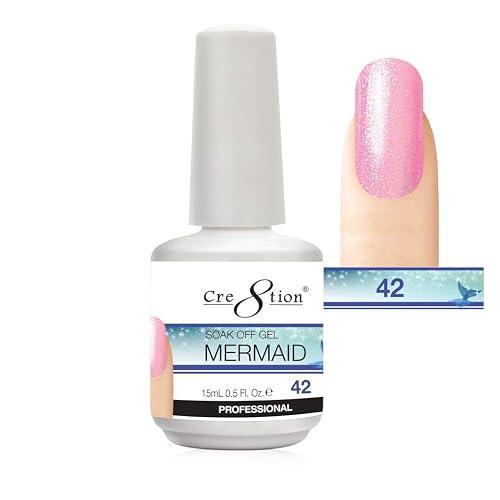 Mermaid Collection Soak Off Gel 15mL | MM42 L8 Beauty & Personal Care Cre8tion