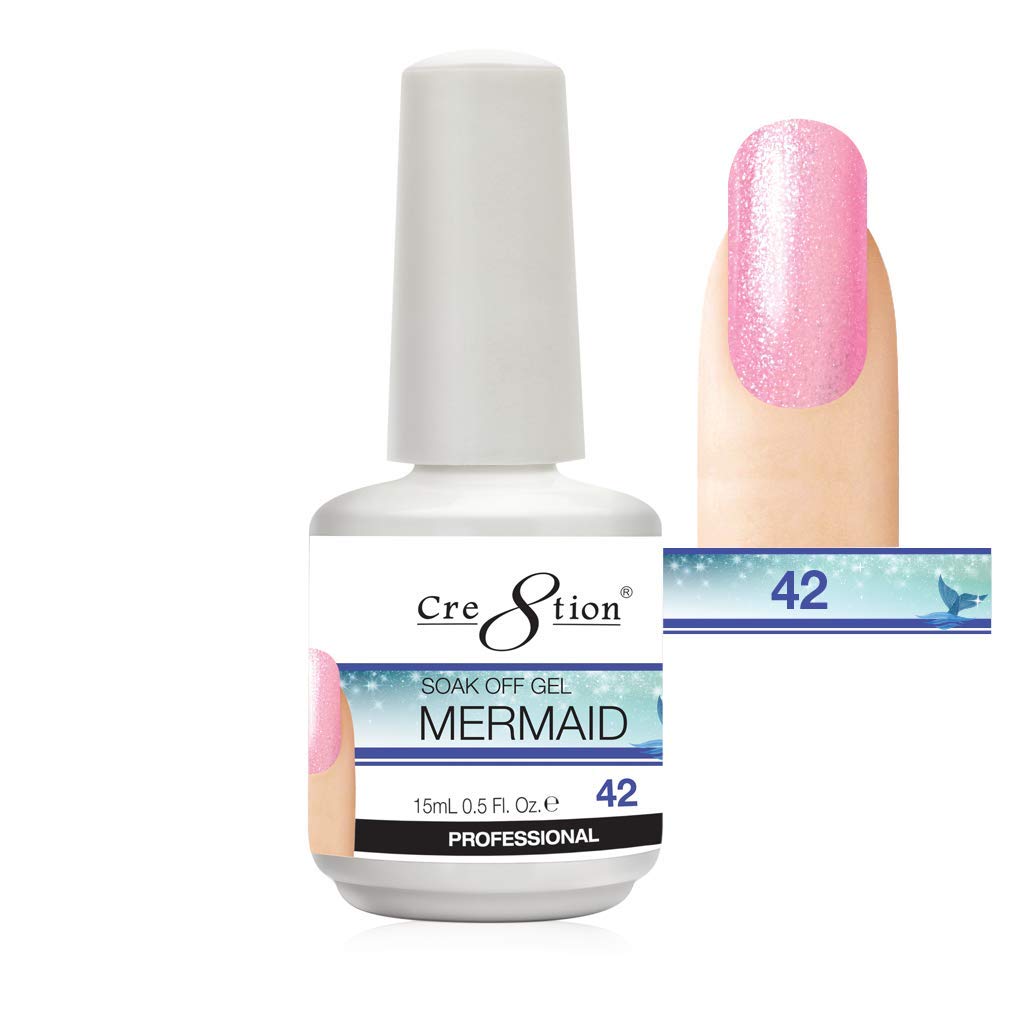 Mermaid Collection Soak Off Gel 15mL | MM42 L8 Beauty & Personal Care Cre8tion