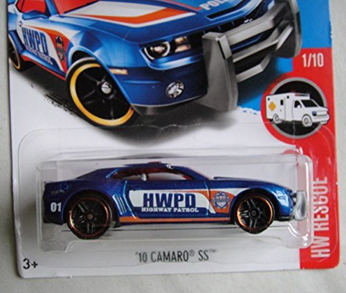 Hot Wheels Rescue 1/10, Blue '10 Camaro SS 211/250 'HIWAY Patrol'