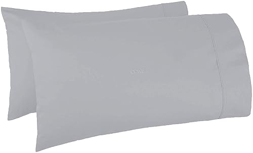 TBM Oversize Pillow Case Silver Queen Extra Large Fits Even The Fluffiest Pillows Including The Pancake Pillow Sleeve Style Extra Tall Pillowcase 100%