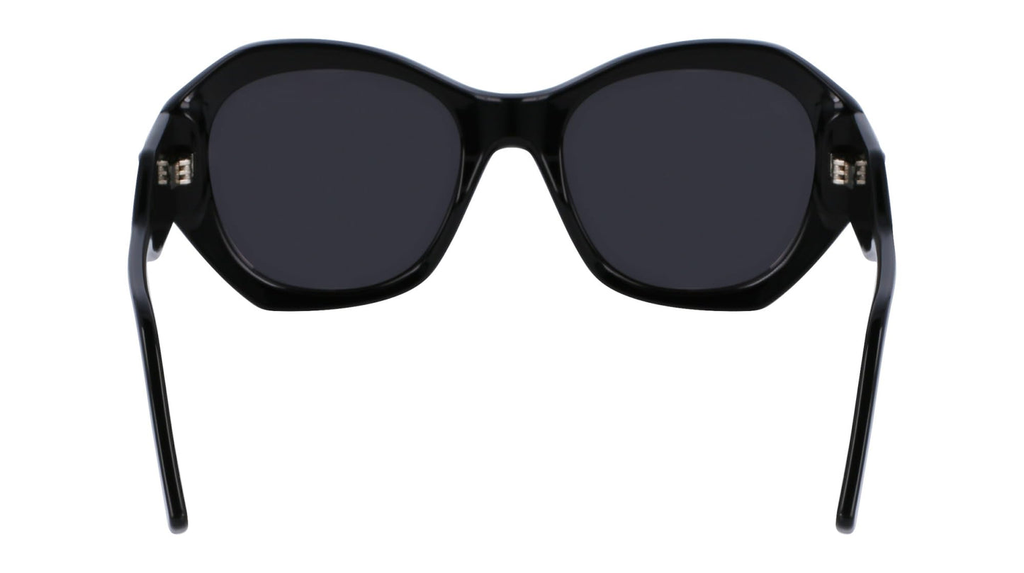 KARL LAGERFELD Women's Sunglasses KL6146S - Black with Solid Grey Lens