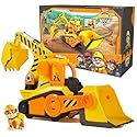 Rubble & Crew, Bark Yard Deluxe Bulldozer Construction Truck Toy with Lights, Sounds & Rubble Action Figure, Kids Toys for Boys & Girls Ages 3+