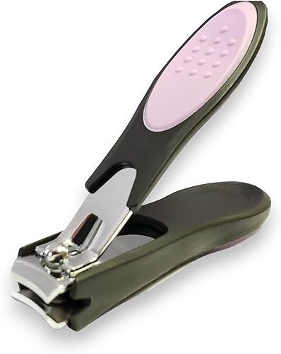 Dream Cut Nail Clipper, Toenail Clippers, Chrome Plated, Stainless Steel, Sharp, Sturdy, Comfort Grip, Nail Catcher, for Men and Women, Nail Cutter