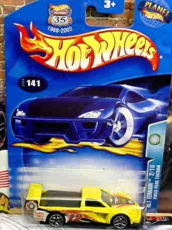 Hot Wheels 2003 1:64 Scale Yellow Alt Terrain Pikes Peak Tacoma Truck Die Cast Car #141