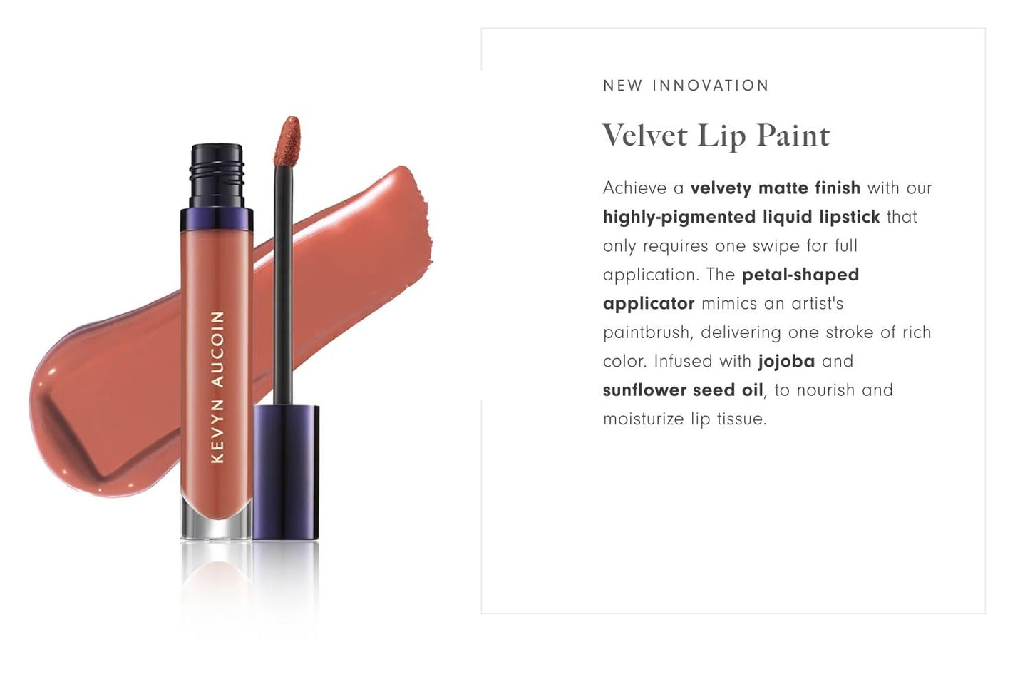 Kevyn Aucoin Velvet Lip Paint, Enchanting color: All-day matte lip color coverage. Smudge proof & rich pigments. Quick dry makeup, weightless formula