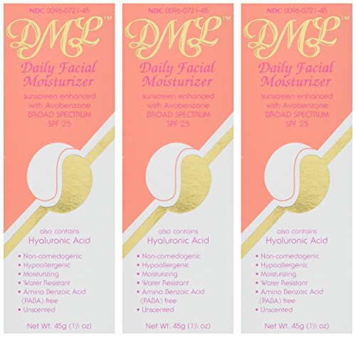 DML Facial Moisturizer SPF 25 1.50 oz (Pack of 3)