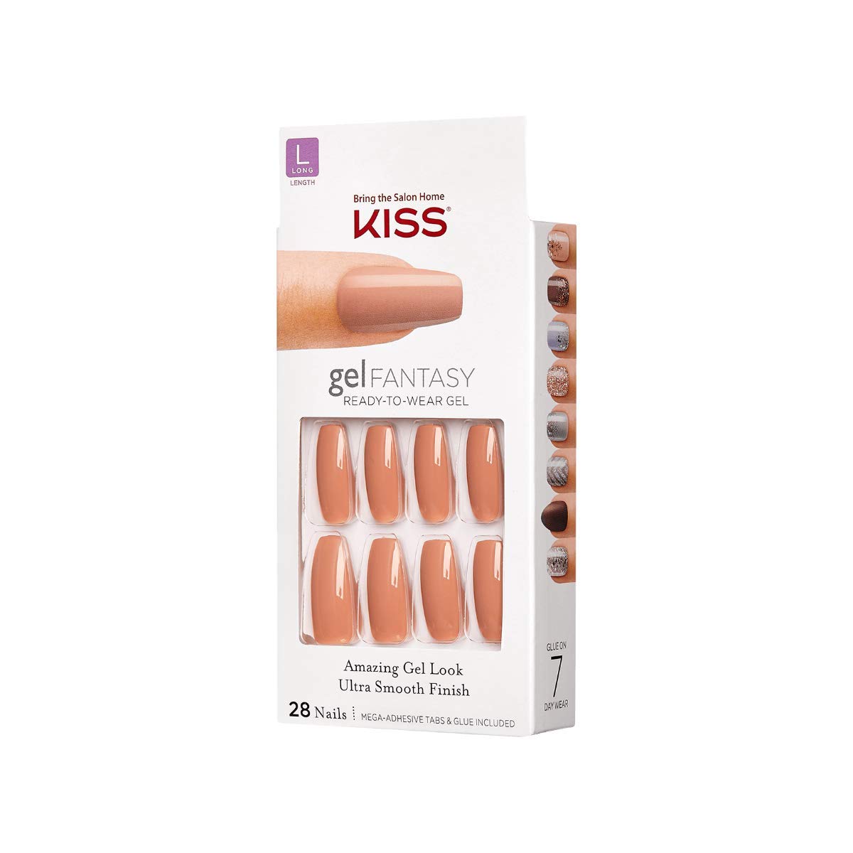 KISS Gel Fantasy Ready-to-Wear Gel Nails - Here with me Beauty & Personal Care KISS