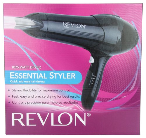Revlon 1875W Lightweight Hair Dryer | For Easy Smooth Styling (Black)