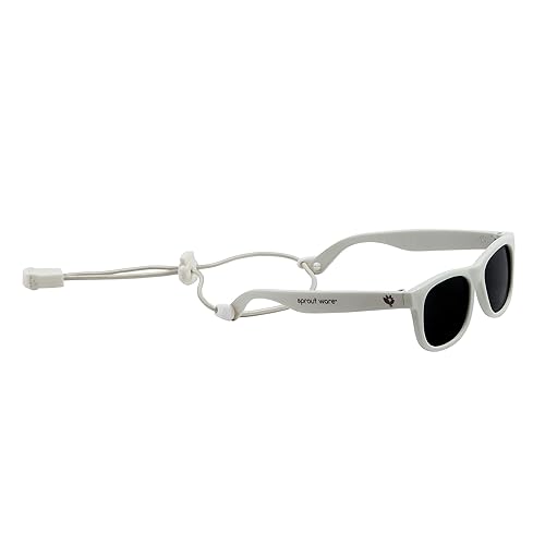 green sprouts i play Flexible Sunglasses Rectangular, White, 35mm