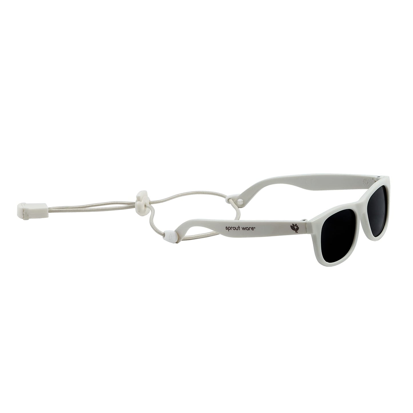 green sprouts i play Flexible Sunglasses Rectangular, White, 35mm