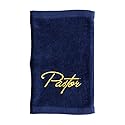 Swanson Christian Products Embroidered Hand Towels - 'Pastor' - Gifts for Pastor, Clergy, & Ministers - Pastor Towel - Hand Towel with Gold Lettering…