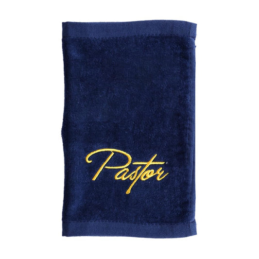 Swanson Christian Products Embroidered Hand Towels - 'Pastor' - Gifts for Pastor, Clergy, & Ministers - Pastor Towel - Hand Towel with Gold Lettering…