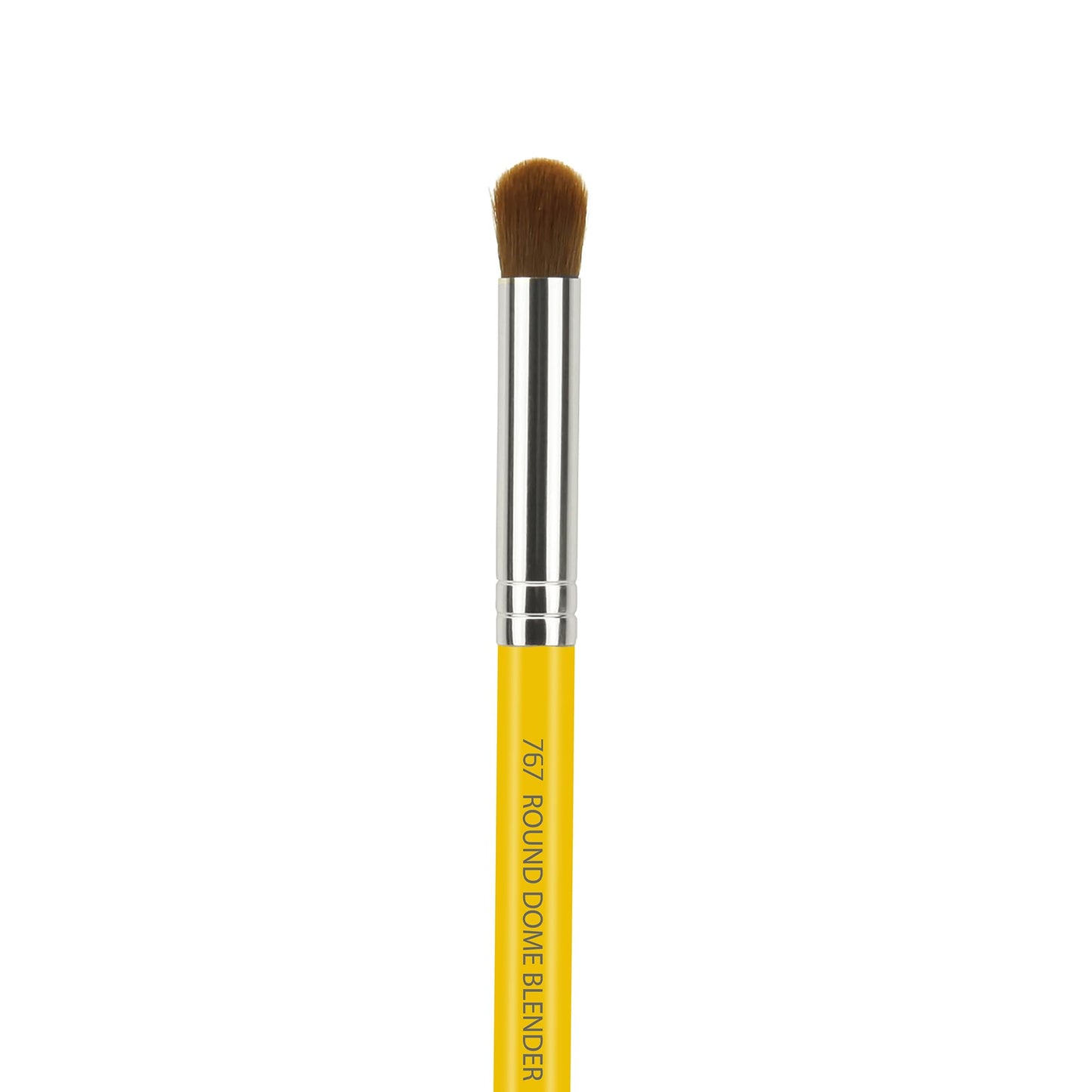 Bdellium Tools Professional Makeup Brush - Studio Series 767 Round Dome Blender - With Soft Synthetic Fibers, For Blending & Smoothing (Yellow, 1pc)