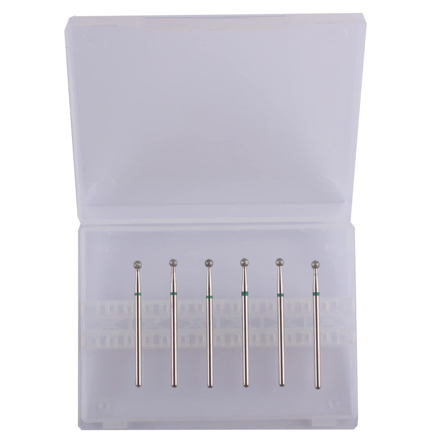 MZCMSL 6pcs Ball Head Cuticle Nail Drill Bits for Nail Prep,3/32 Shank Electric Nail Tool (?3.0mm)