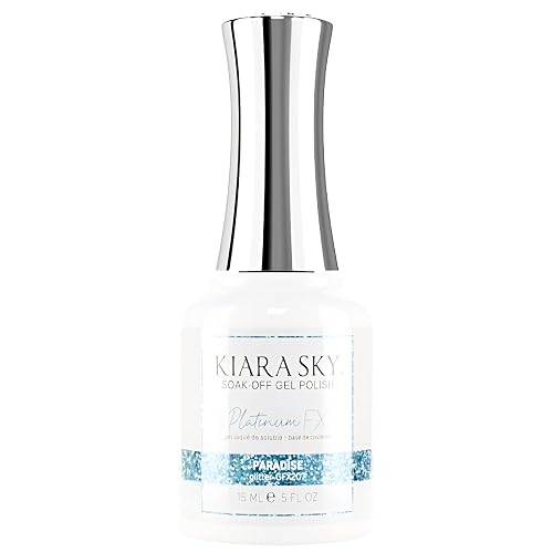 KIARA SKY LED UV Soak Off Platinum Gel FX (Paradise - One Coat Foil Glitter) Beauty & Personal Care KIARA SKY