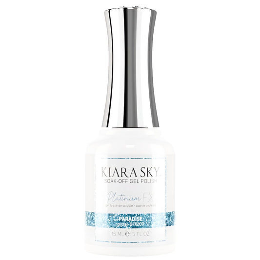 KIARA SKY LED UV Soak Off Platinum Gel FX (Paradise - One Coat Foil Glitter) Beauty & Personal Care KIARA SKY