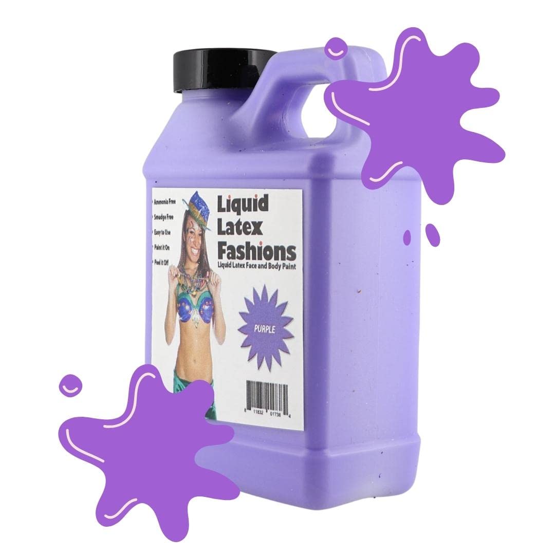 Ammonia Free Liquid Latex Body Paint 8oz Purple