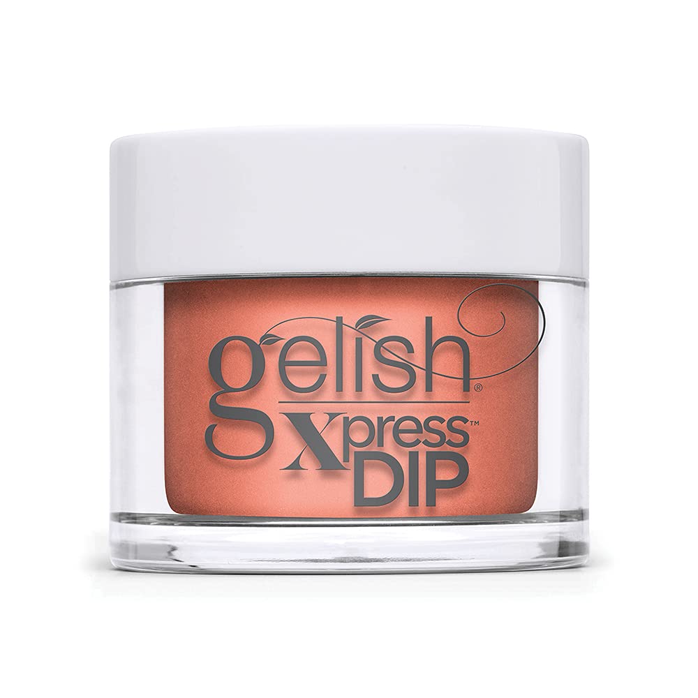 Gelish Feel the Vibes Collection Xpress Dip N Brush Powder Nail Manicure - Orange Crush Blush, 1.5 oz Beauty & Personal Care Gelish