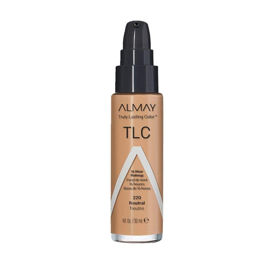 Almay Liquid Foundation, Truly Lasting Color, Long Wearing Natural Finish, Vitamin E and Lemon Extract, Hypoallergenic, Cruelty-Free