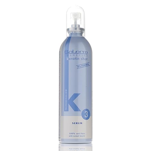 SALERM - Hair Serum - Keratin Shot Finish Serum - 100 ml - Final Touch for Keratin Shot - Conditioning and Shine - Anti-Frizz - Repairs Split Ends