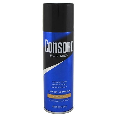 Consort For Men Hair Spray Aerosol, Extra Hold, 8.30 oz, 2-Pack
