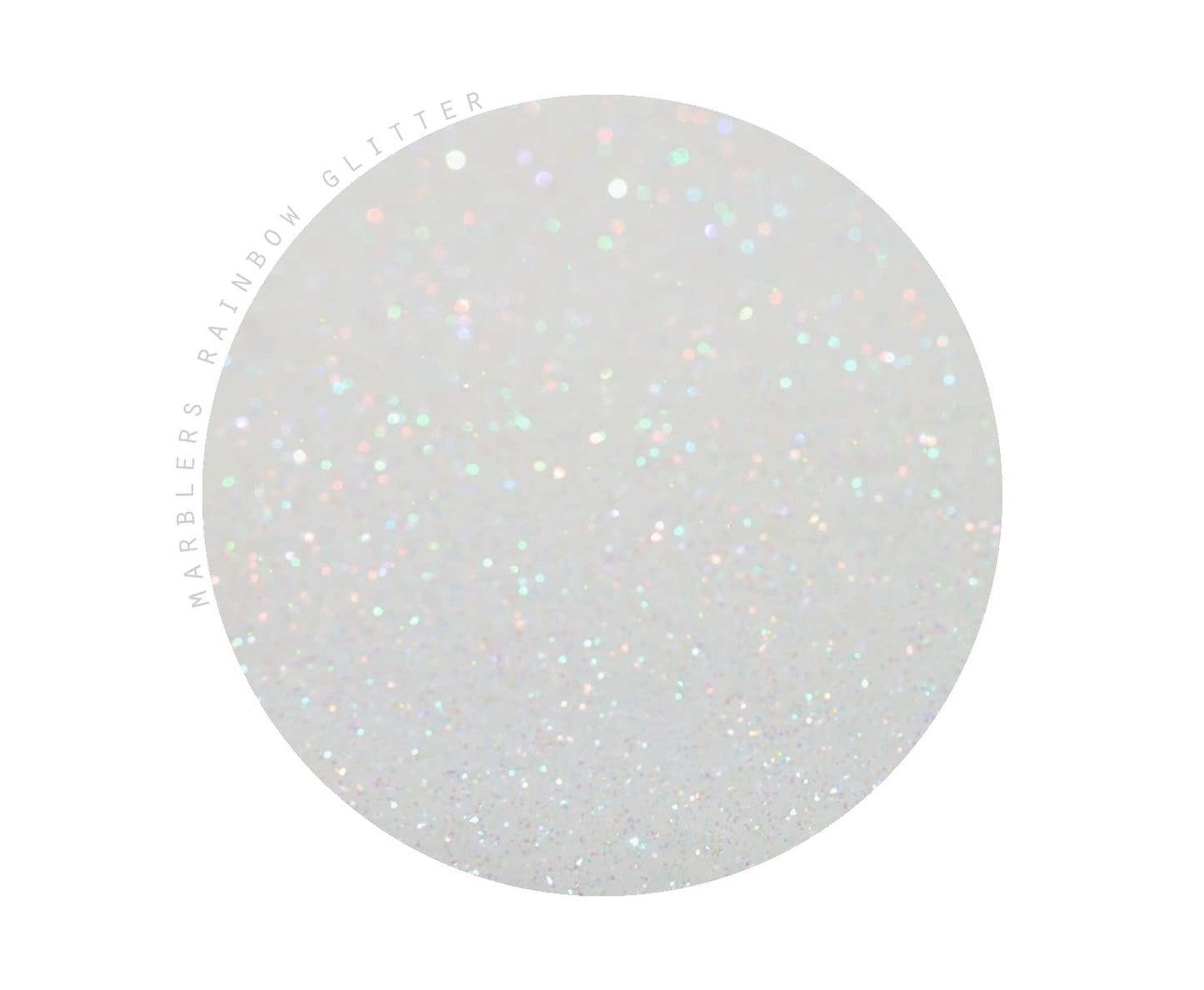 MARBLERS Holographic Face & Body Glitter [Rainbow White] 0.18oz (5g) | Fine | Non-Toxic | Vegan | Cruelty-Free | Festival, Rave & Party Makeup | Eye