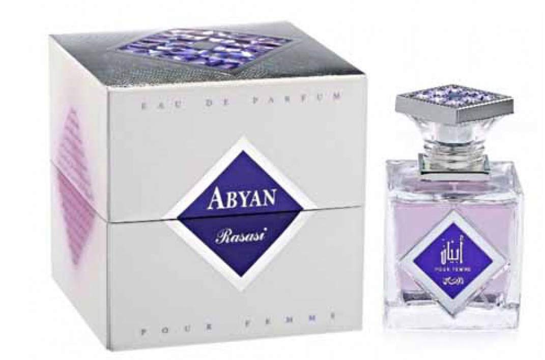RASASI Abyan for Women EDP - Eau De Parfum 95 ML (3.2 oz) I Irresistible Pour Femme Spray I Lingering Sensuousness of Amber, Wood and Vanilla I