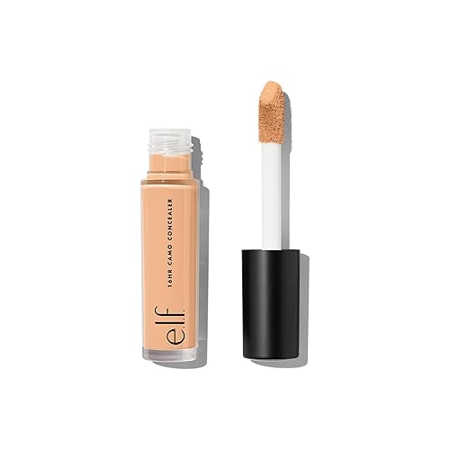 e.l.f. 16HR Camo Concealer, Full-Coverage, Highly-Pigmented Face Concealer With A Matte Finish, Crease-proof, Vegan & Cruelty-Free, Medium Beige