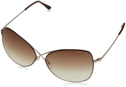 Tom Ford Butterfly Sunglasses TF250 Colette 28F Rose Gold FT0250
